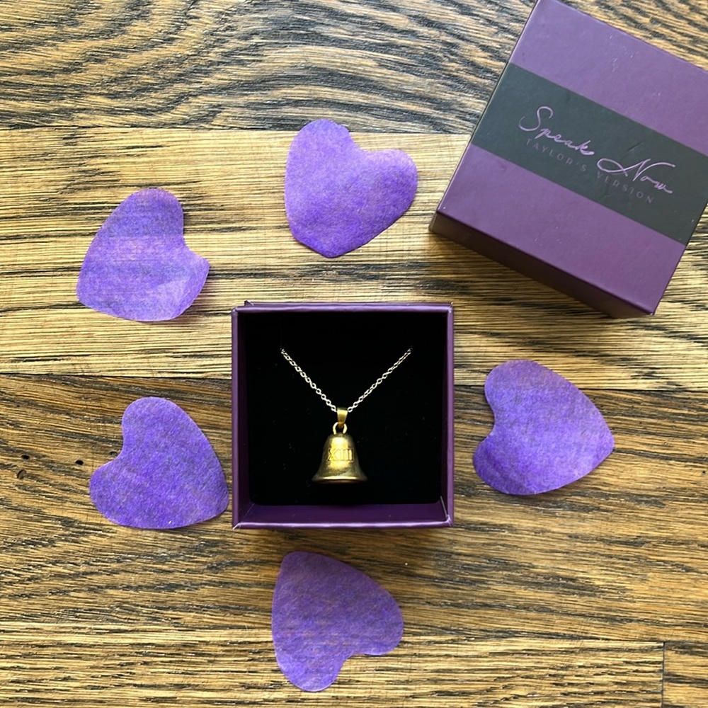 💜🔔Taylor Swift Speak Now Bell Necklace